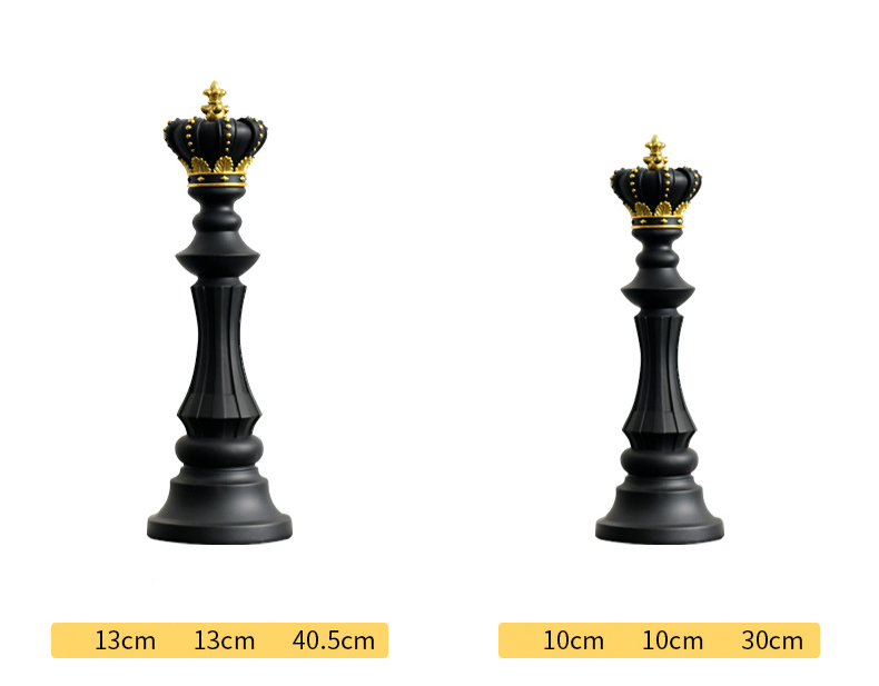Housewarming Gifts 3 Piece  king and queen war horse head sculpture chess sets for sale