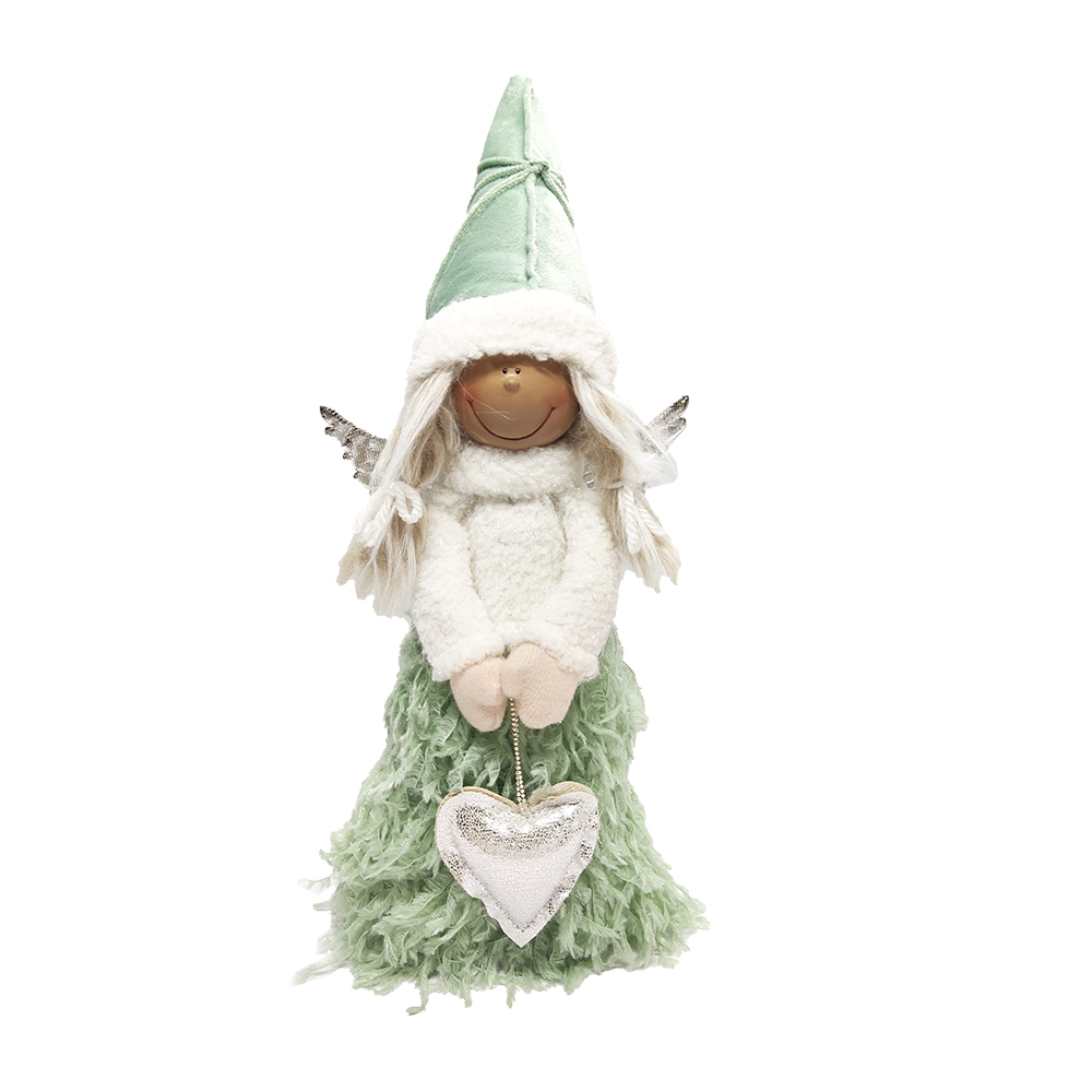 Dwarf Soft Plush Handmade Spring Green Mini Gnome Elf Ornaments Doll Holiday Stuffed Figure Toy