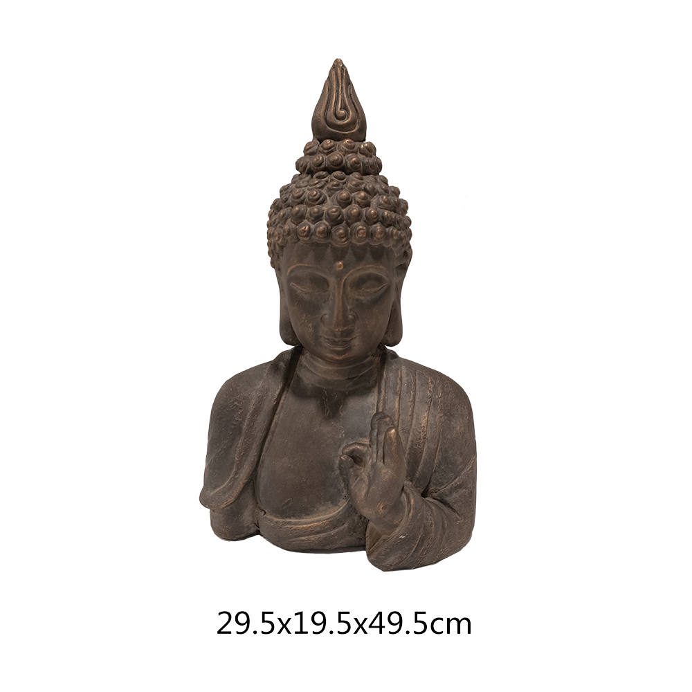 Wholesale  indoor&outdoor decor durable stone Meditative Bust buddha garden landscaping Statuary