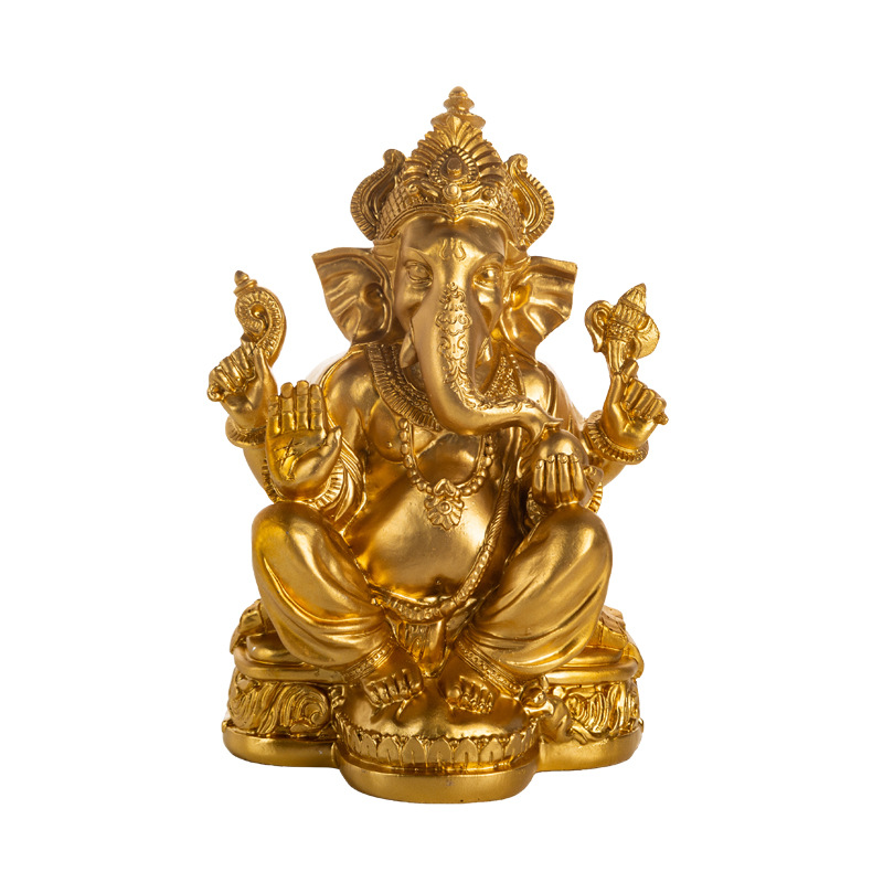 Lucky Ganesha Figurine Statue Home Decor for Religious Decoration