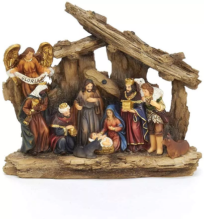 Resin Nativity Set for Christmas Holiday and religious