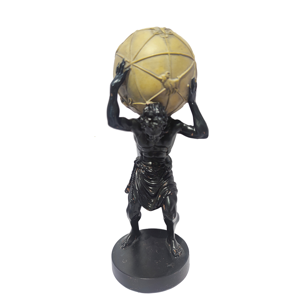 Resin Crafts Greek Gods Customized Atlas Bronze Statue Figurine Corporate Gifts for Office Decor