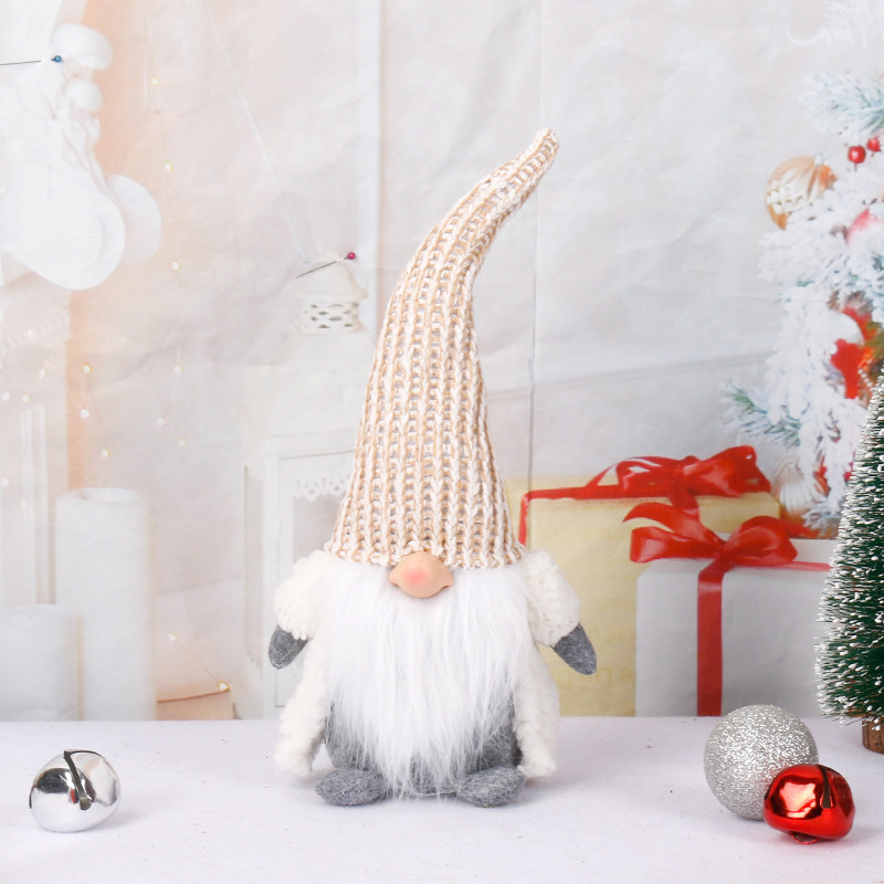 Home Decoration Wholesale Seasonal Decoration Plush Rudolph Christmas Swedish Santa Doll Gnome Toy