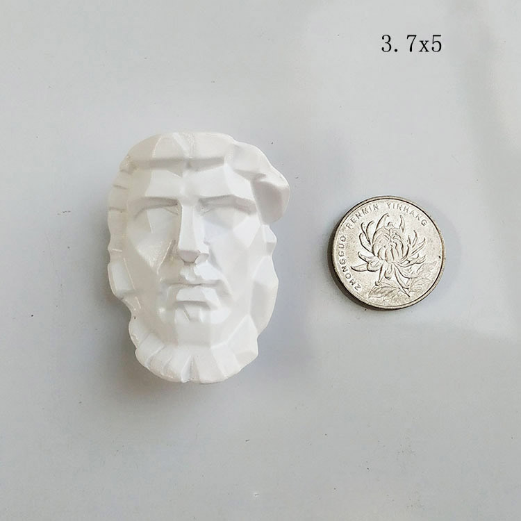 Personality Decorative Ancient Greece Sculpture 3D Portrait Board Stickers Note Holder Message Sticker Fridge Magnets